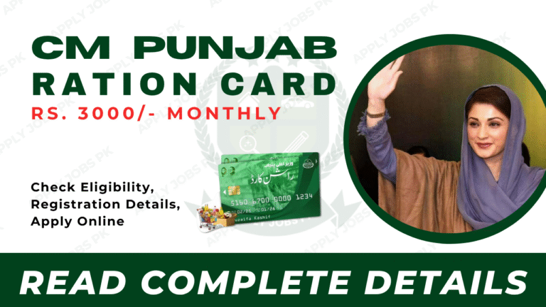 CM Punjab Ration Card Scheme Details by Apply jobs Pk