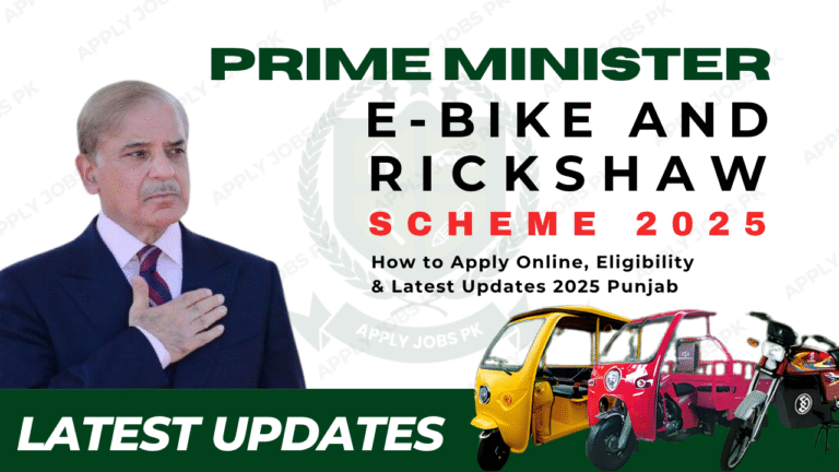 PM E Bike And Rickshaw scheme | Complete details by Apply Jobs Pk
