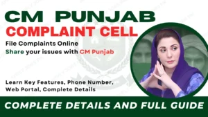 CM Punjab Complaint Cell Phone number, Complete process | Apply Jobs Pk