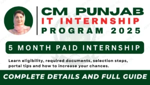CM Punjab IT Internship Program 2025 — Complete Guide by Apply Jobs Pk