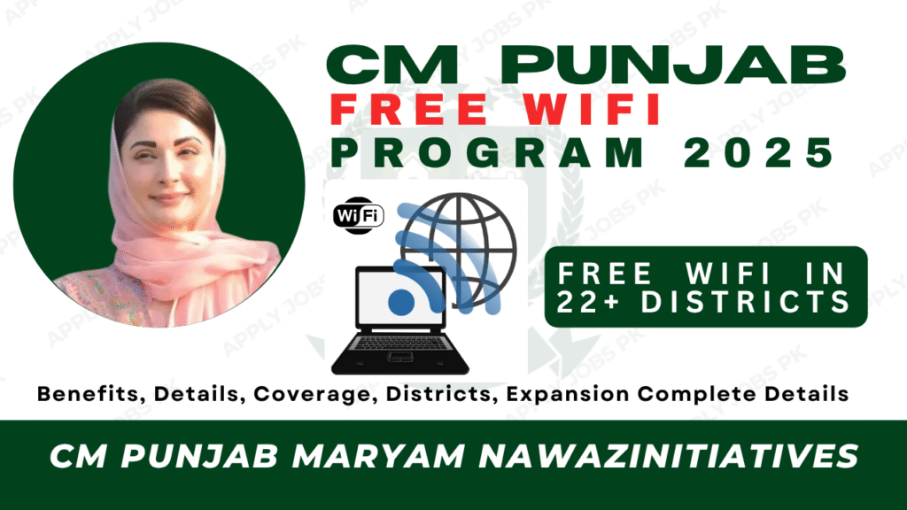 CM Punjab Free Wifi Initiative | Apply Jobs Pk