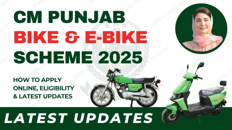 CM Punjab Bike Scheme Eligibility, Apply online, Complete Details | Apply Jpbs Pk